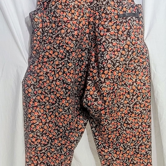 Micro Floral Allover Print Cottage-Core Overalls Jumper Size 8 hippie - Picture 15 of 15
